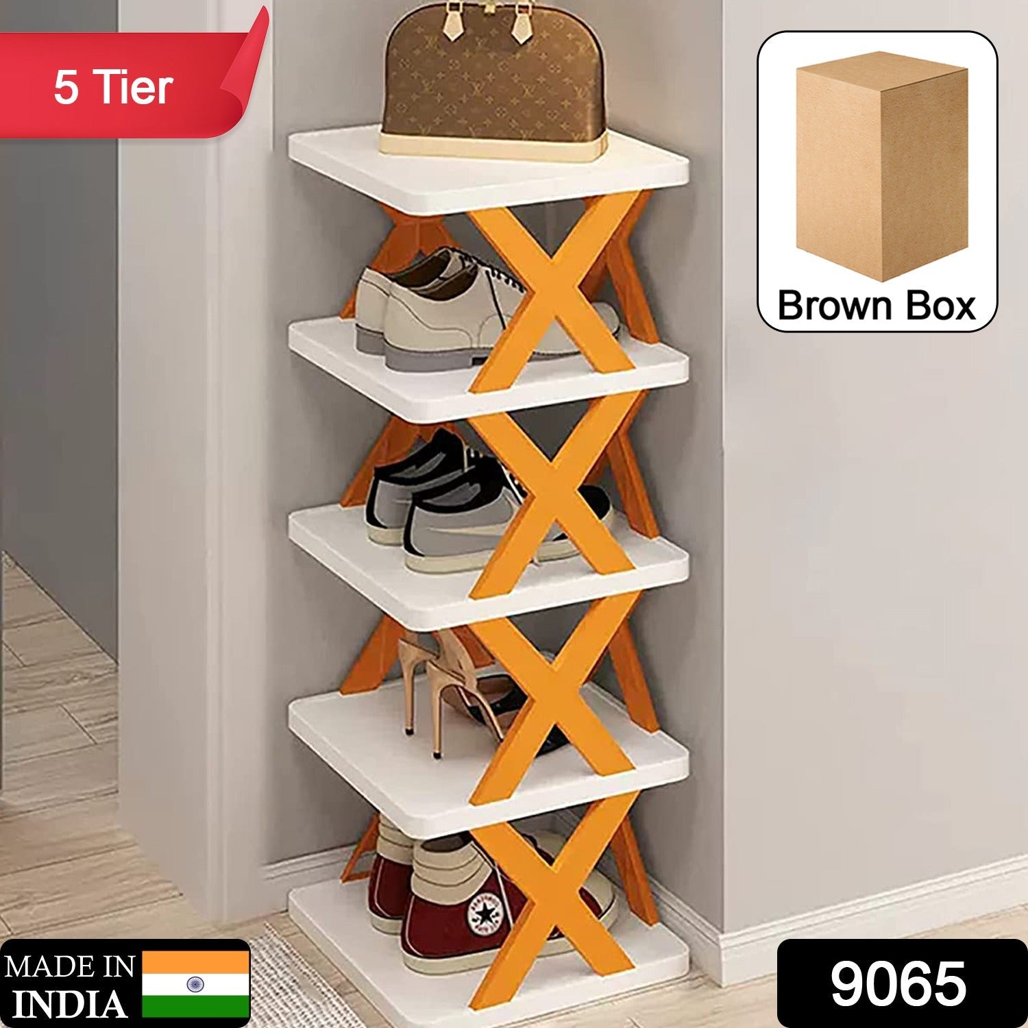 Shoe rack in white color Shoe rack in white color